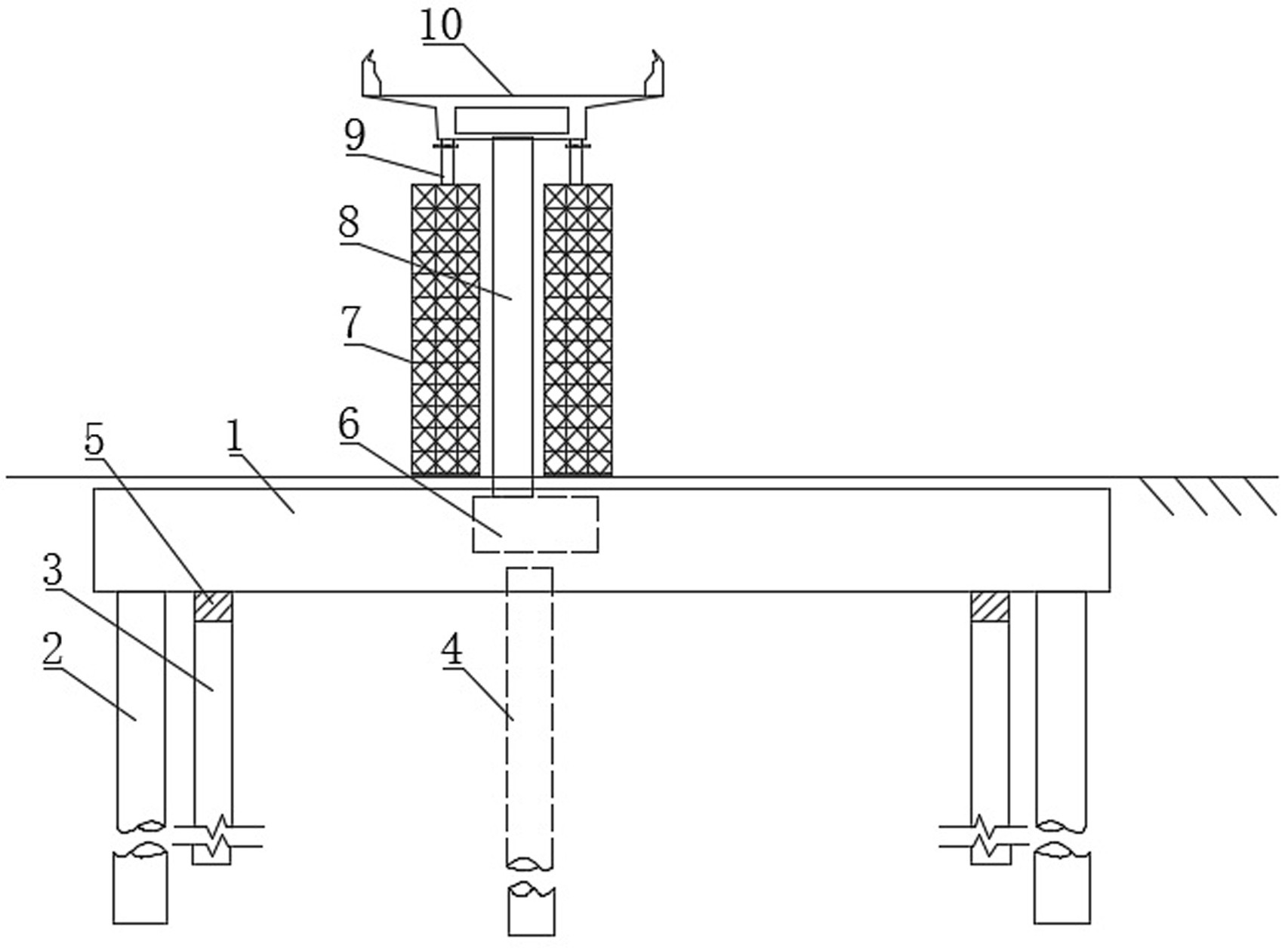 大体积预应力梁托换结构及用该结构进行桩基托换的方法-爱企查