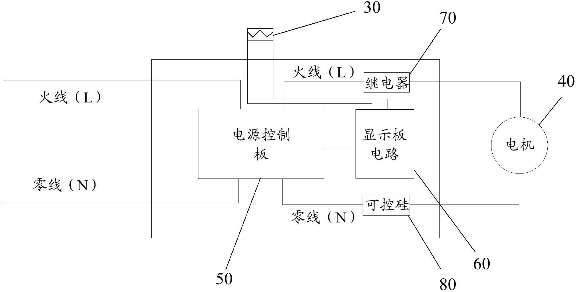 破壁机接线原理图图片