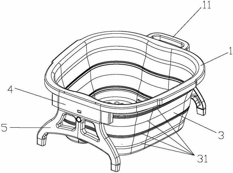 一种可折叠塑料洗脚盆-爱企查