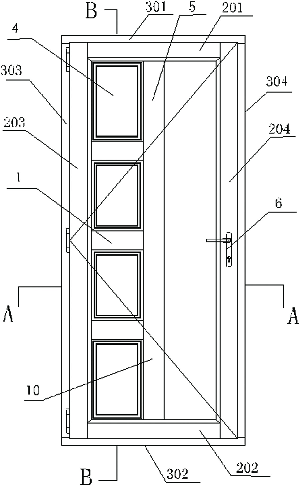 一种铝包木单扇内开门-爱企查