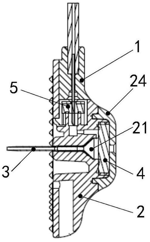 一种垂直式留置针组件及其基座结构-爱企查