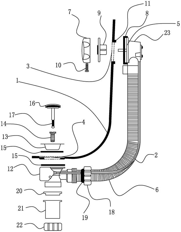 一种浴缸的溢水排水装置-爱企查
