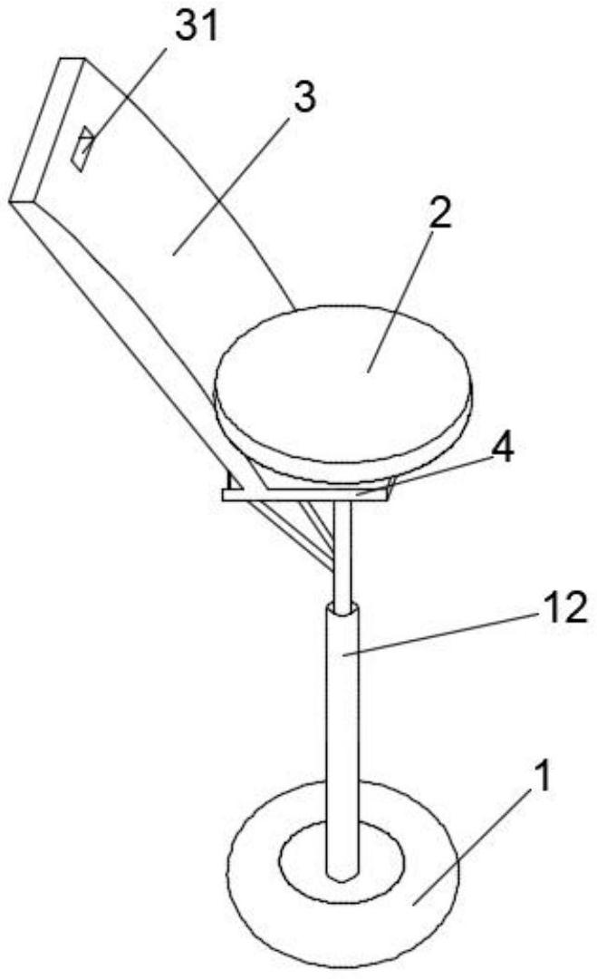 一种支撑靠背可旋转座椅-爱企查