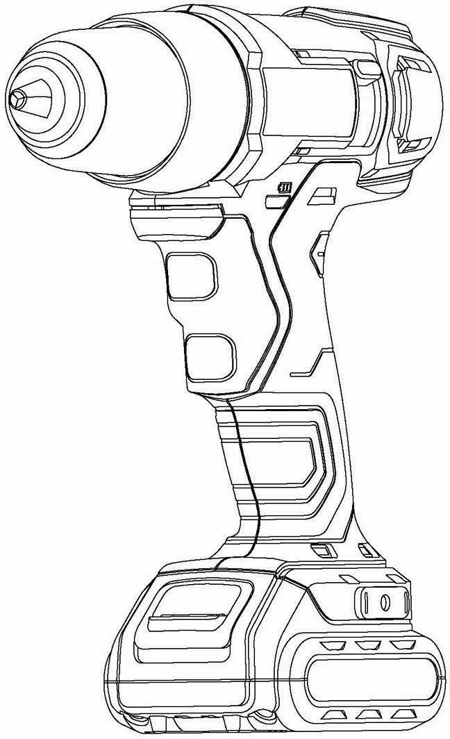 电钻机简笔画图片