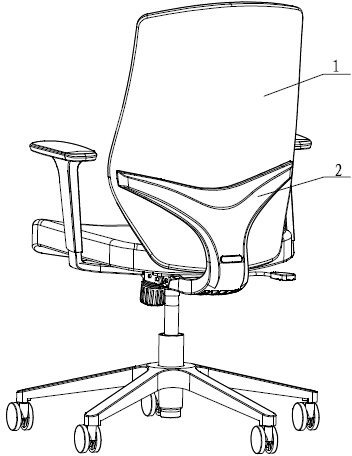 摘要附图摘要一种新型的转椅靠背连接结构,属于转椅配件技术领域.