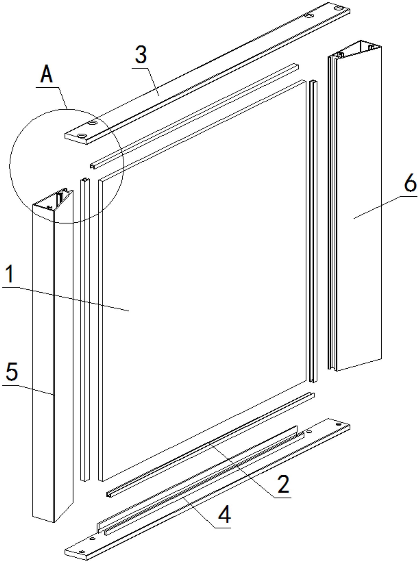 摘要附图摘要本实用新型涉及玻璃门安装结构技术领域,且公开了一种
