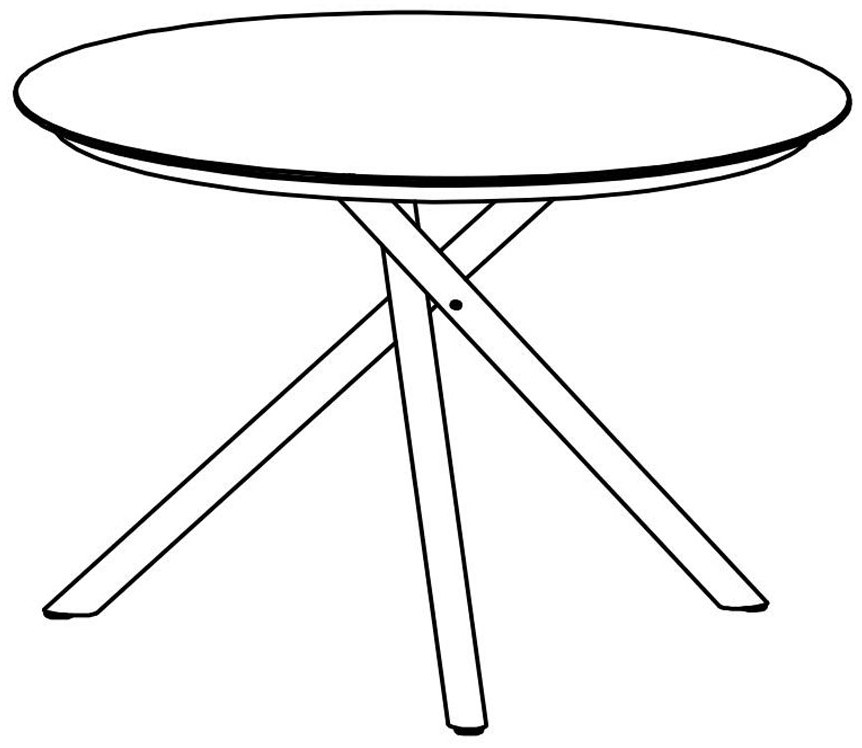 圆桌子的画法图片
