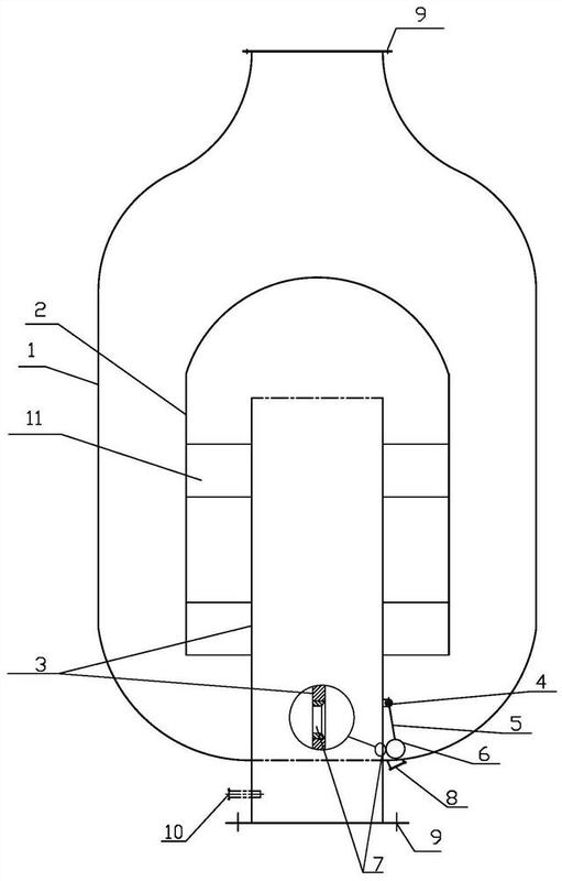 一种欧冶炉煤气放散分子封防积水结构-爱企查