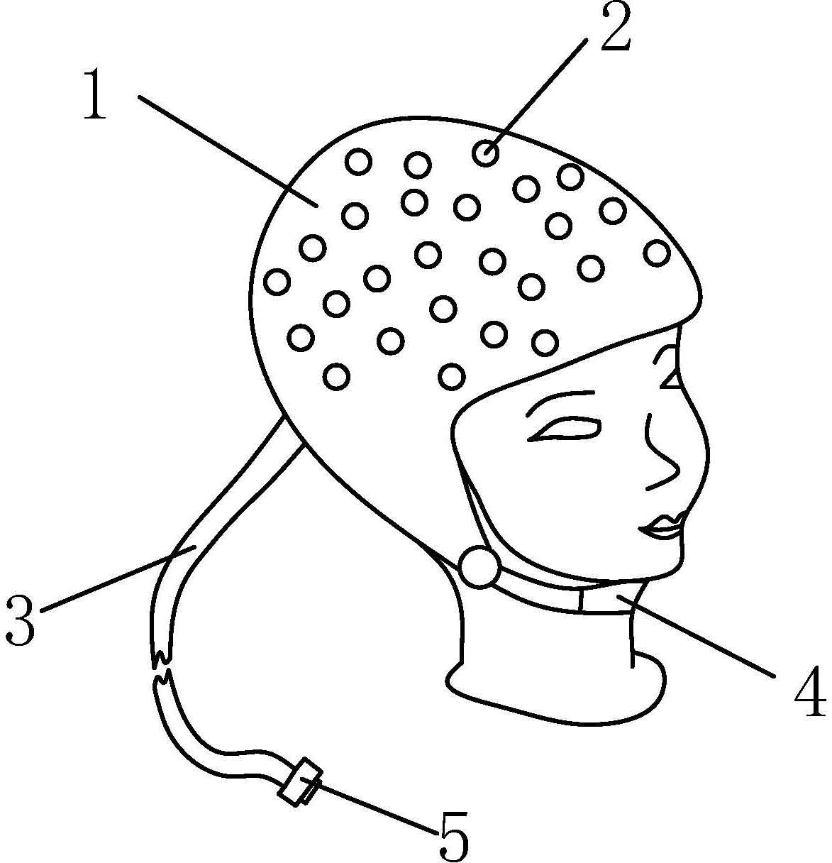 脑电帽子示意图图片