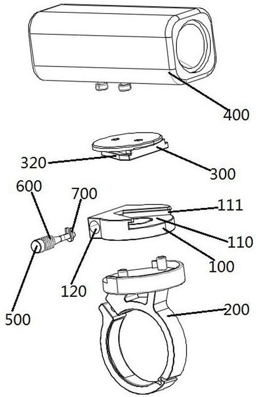 一种自行车灯的快拆固定结构-爱企查
