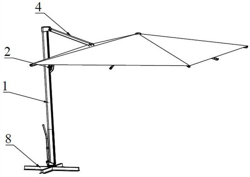 一种采用独立摇手机构的罗马伞-爱企查