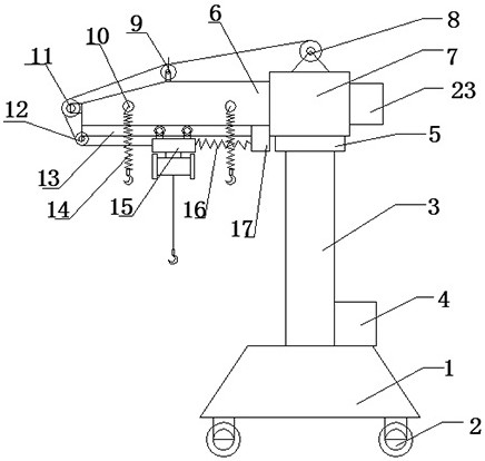 一种汽车配件加工专用移动式单臂吊机-爱企查