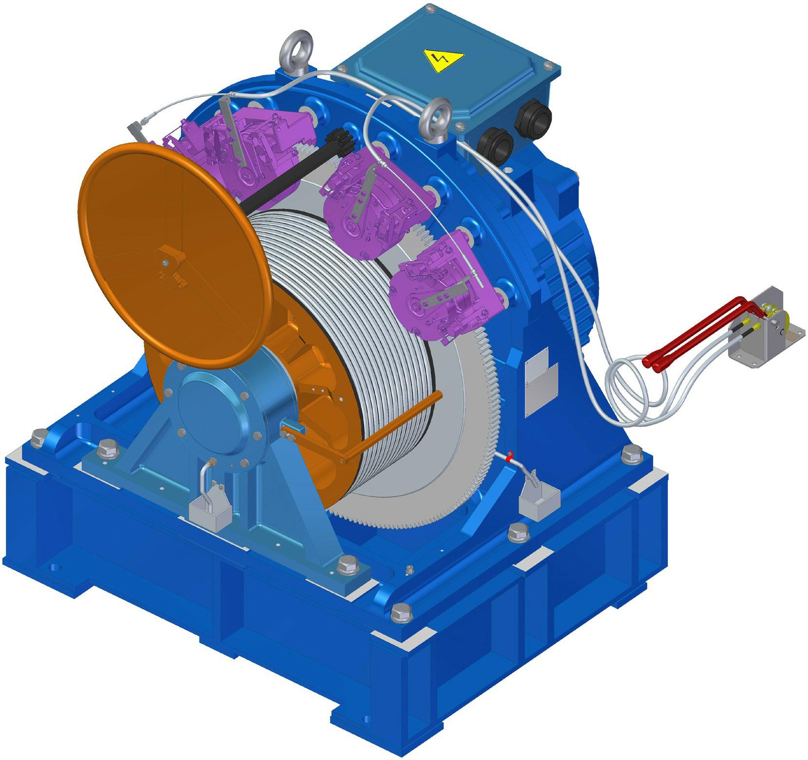 永磁同步无齿轮电梯曳引机-爱企查