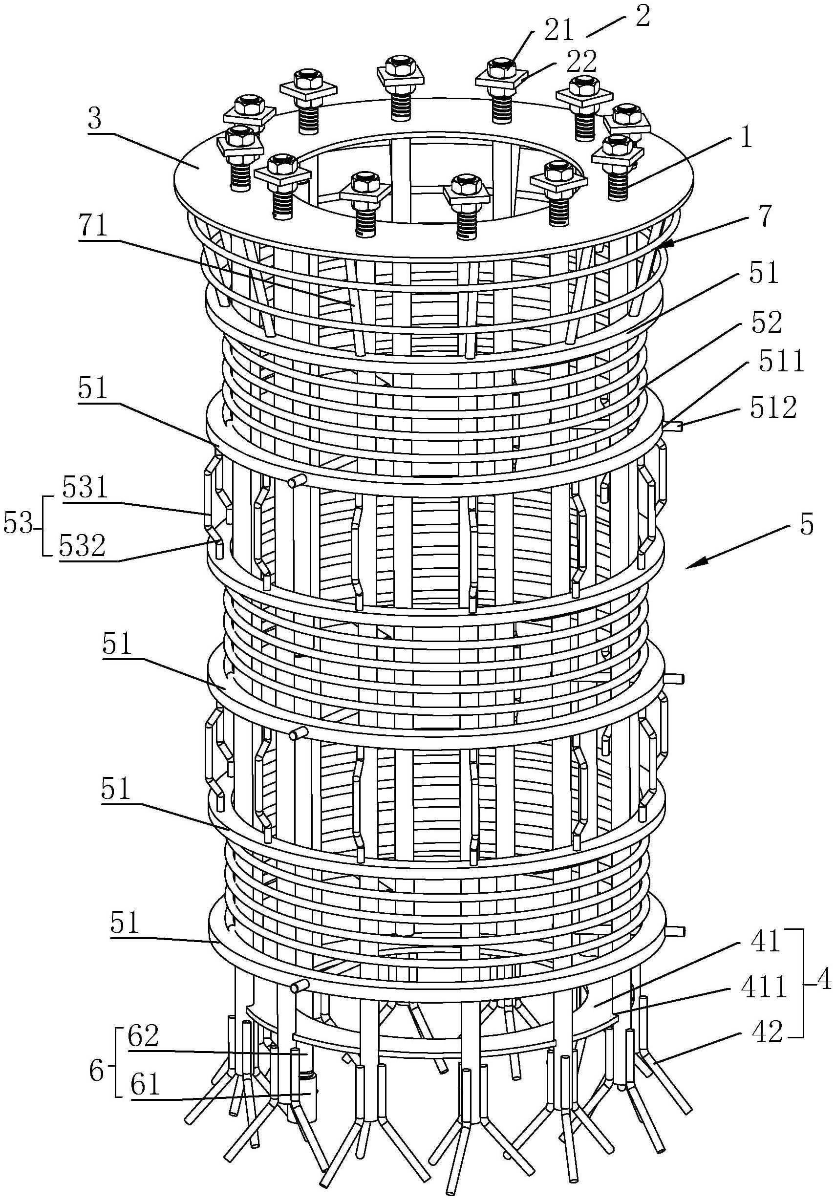 通信塔预埋式地笼结构-爱企查