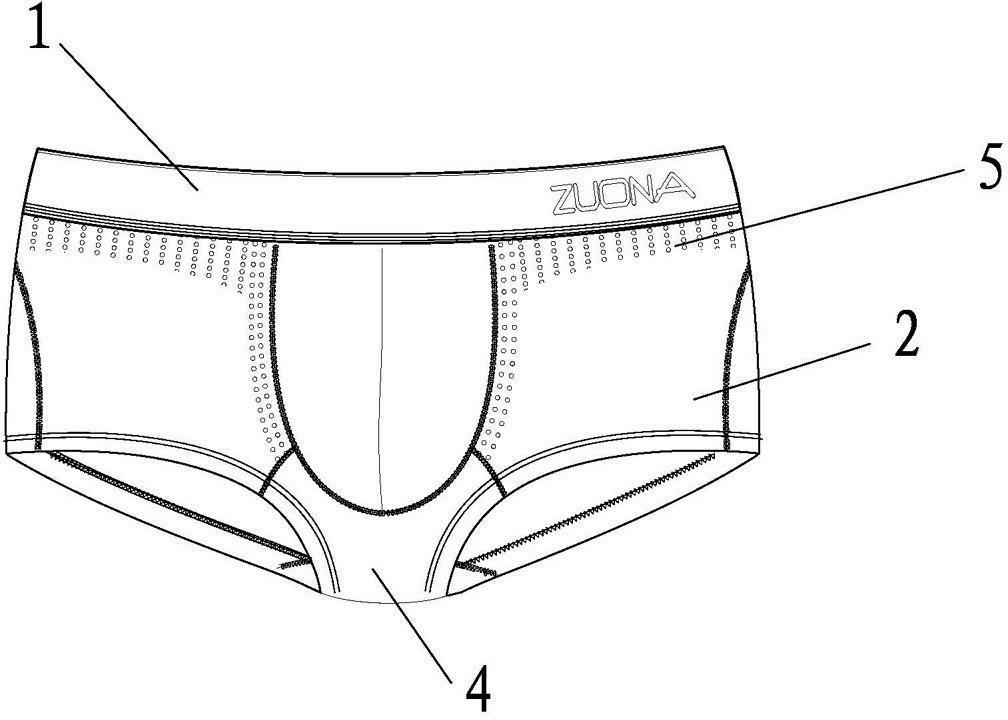 一种透气男士内裤