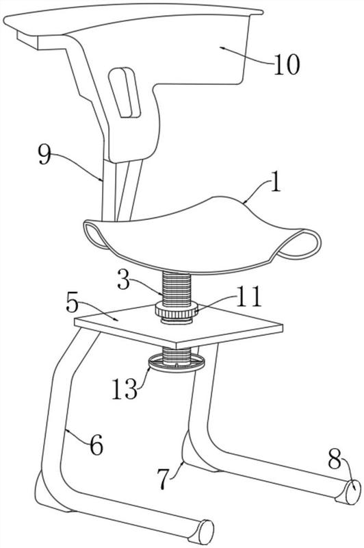 一种可手摇调节升降的课椅-爱企查