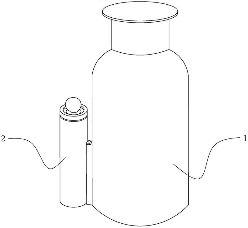 尤其是涉及化学实验器具领域,其包括瓶体,所述瓶体外侧壁上设置有用于