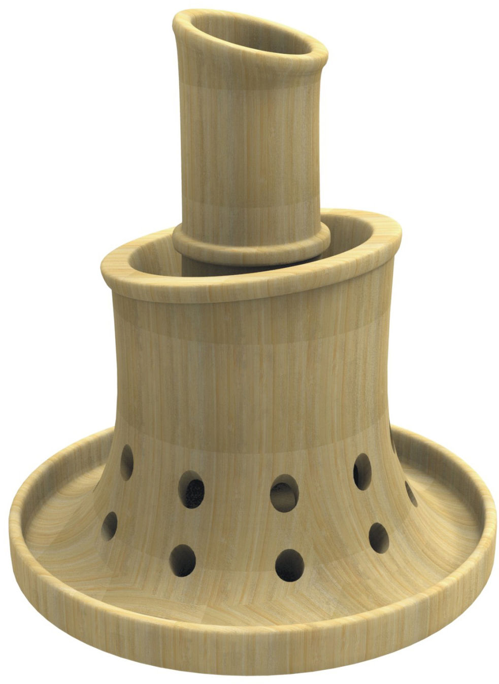 摘要附图摘要1.本外观设计产品的名称:笔筒(节节高).2.