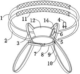 一种轨道检修人员安全防护带组件-爱企查