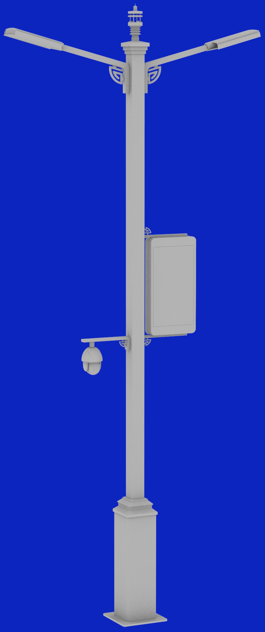 摘要附图摘要1.本外观设计产品的名称智慧路灯(08).2.