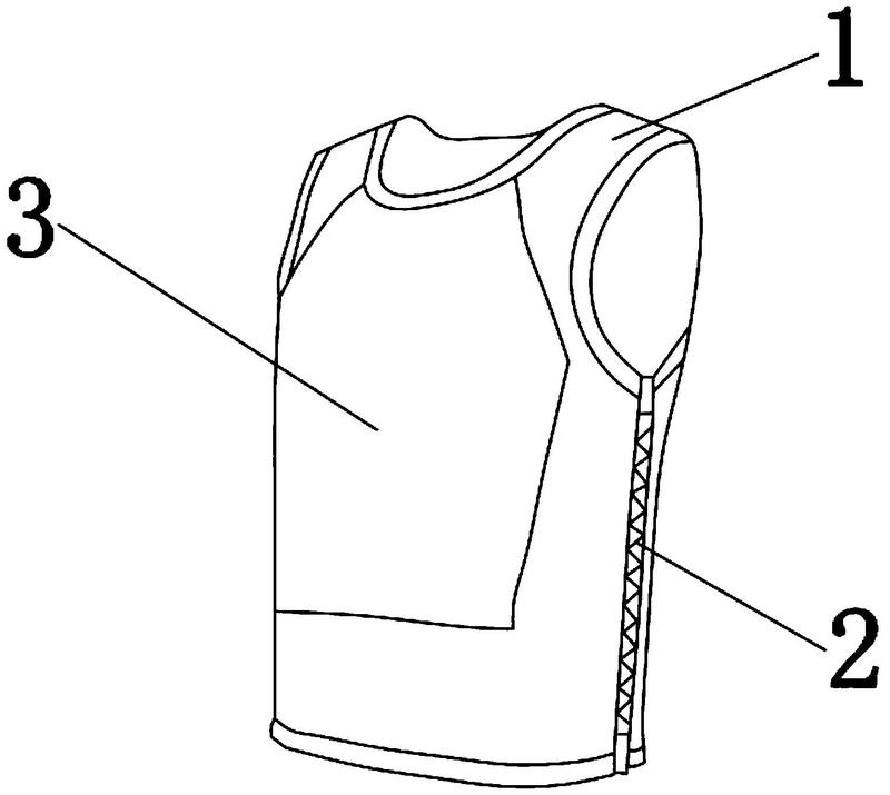 一种拉链式紧身便携防弹衣