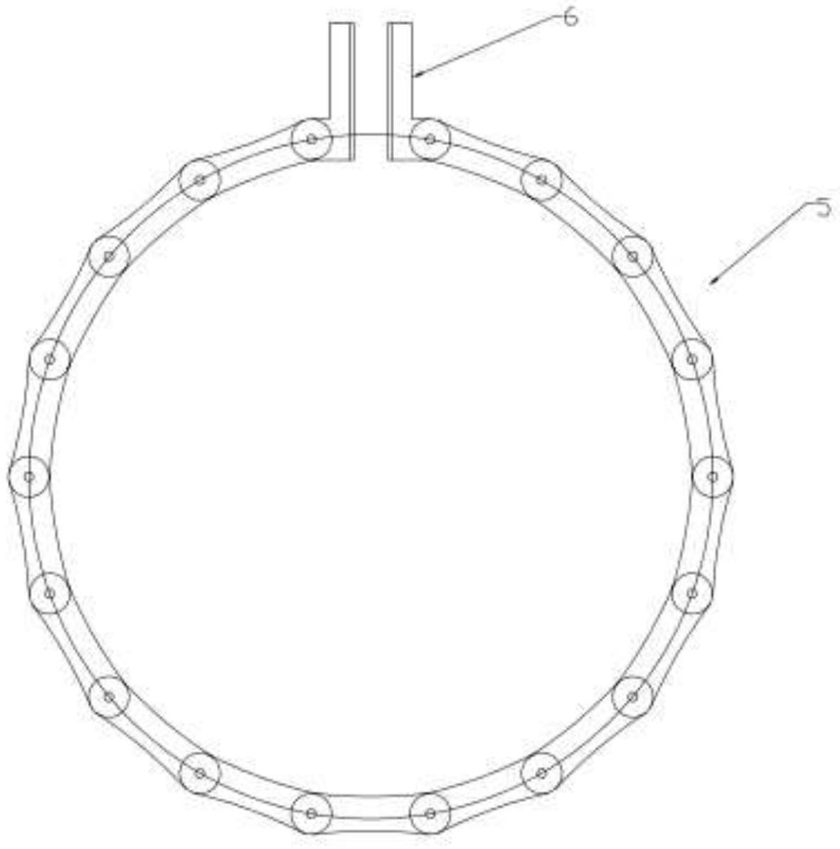 一种便捷式通信塔加装链式灵动抱箍