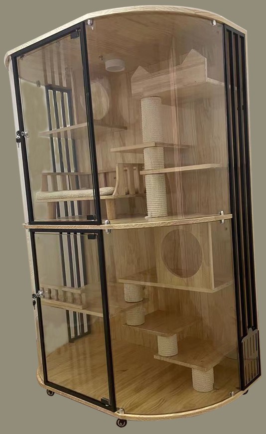 摘要附图摘要1.本外观设计产品的名称猫舍.2.