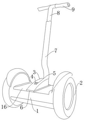 一种扶手式平衡车