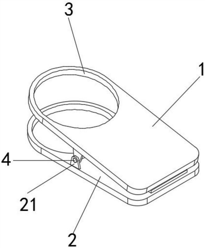 摘要附图摘要本实用新型公开了一种可存放物品的沙滩夹,包括上夹板和
