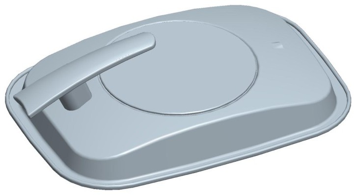 摘要附图摘要1.本外观设计产品的名称:锅盖(5).2.