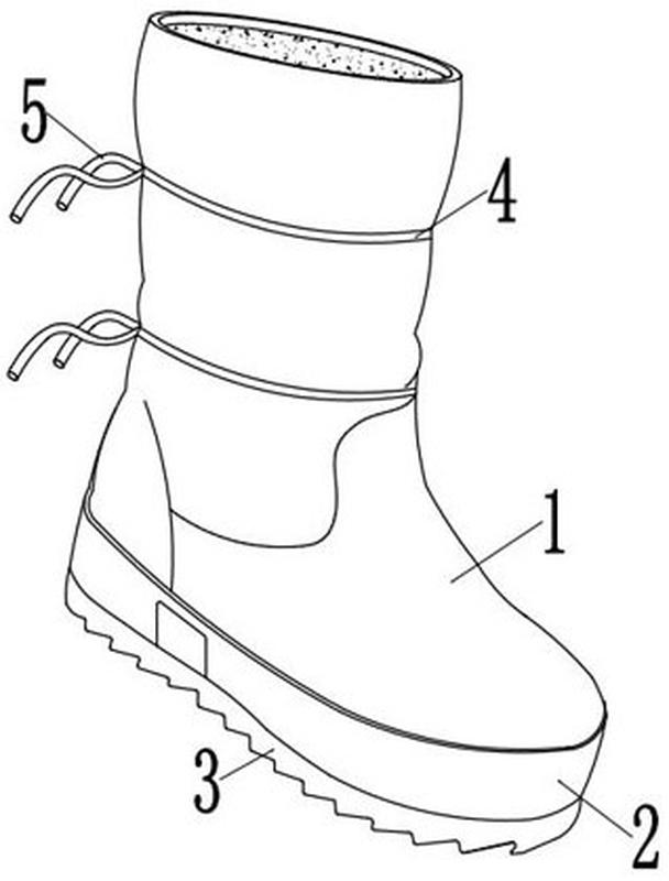 冰面作业用保温防滑安全鞋