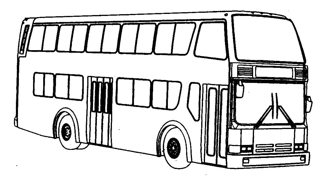 双层公共汽车简笔画图片