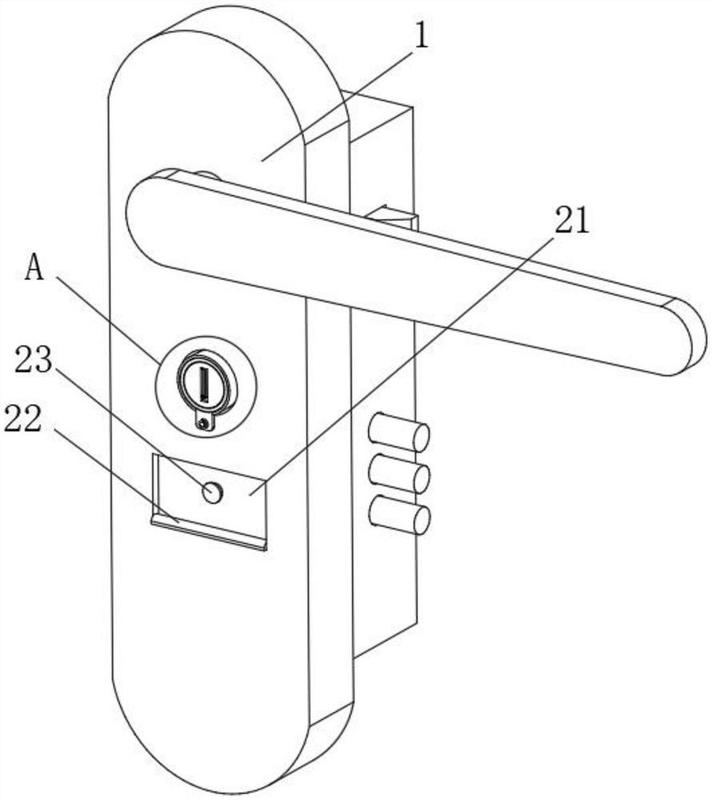 安装孔,所述安装孔的内表面套接有锁芯,所述锁芯的正面开设有一号锁孔