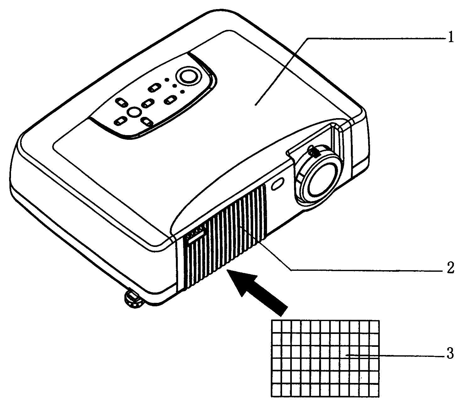 一种带出风消声器的投影机-爱企查