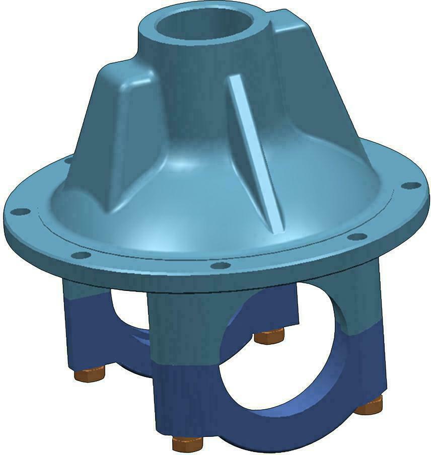 摘要附图摘要1.本外观设计产品的名称:主减速器壳体组件.2.