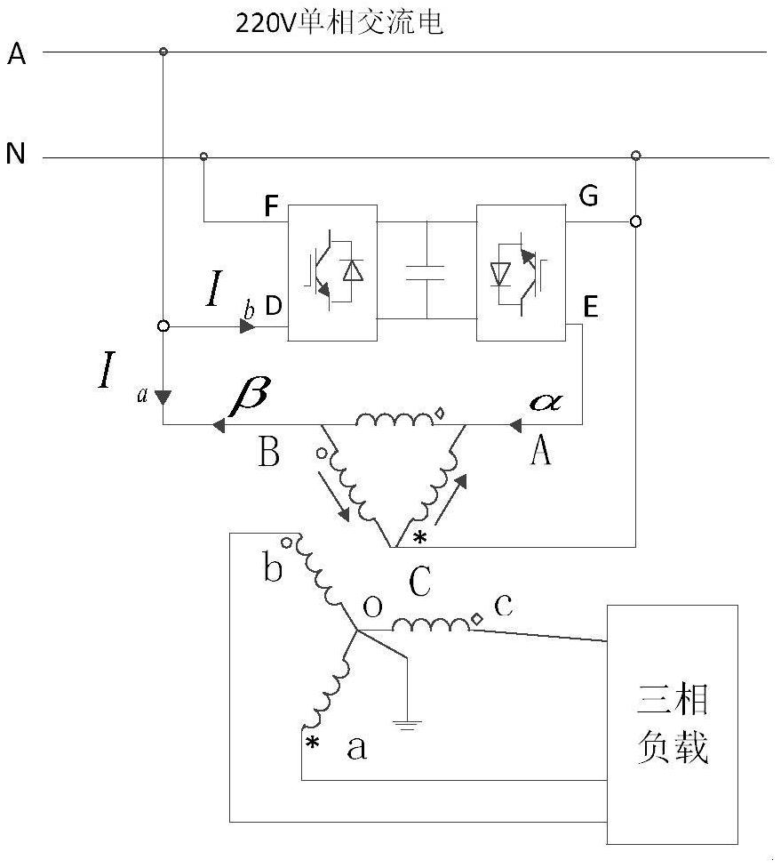 一种基于逆ynd11变压器的单相电转三相供电系统-爱企查