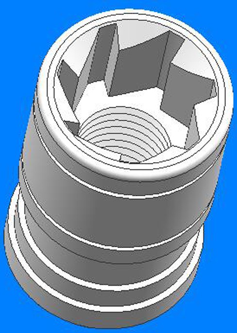 本外观设计产品的名称:螺母(m40).2.