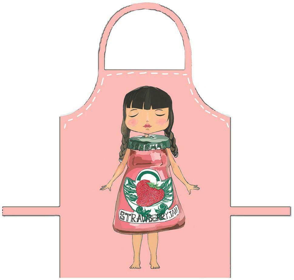 摘要附图摘要1.本外观设计产品的名称:围裙(动画形象).2.