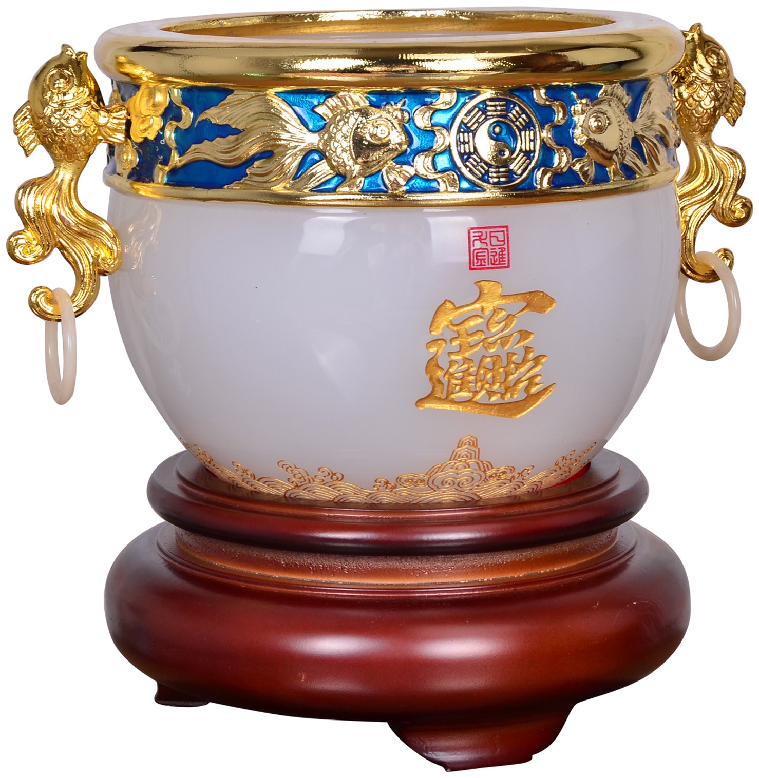 聚宝盆(高档琉璃珐琅)-爱企查