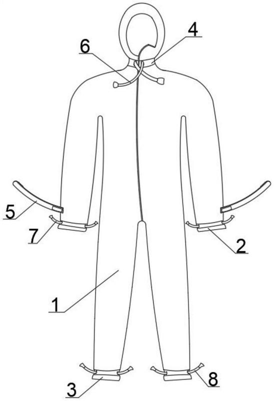 一种基于超声波无线缝合的高密封性隔离衣