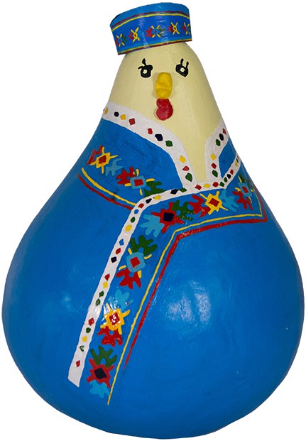 摘要附图摘要1.本外观设计产品的名称:摆件(葫芦蓝色);2.