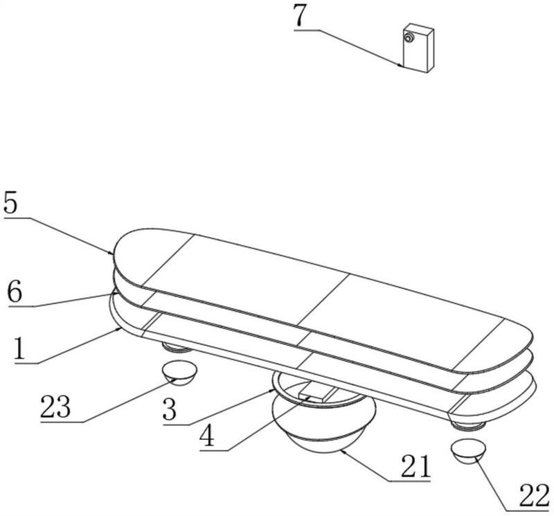 一种训练用的旋转平衡板