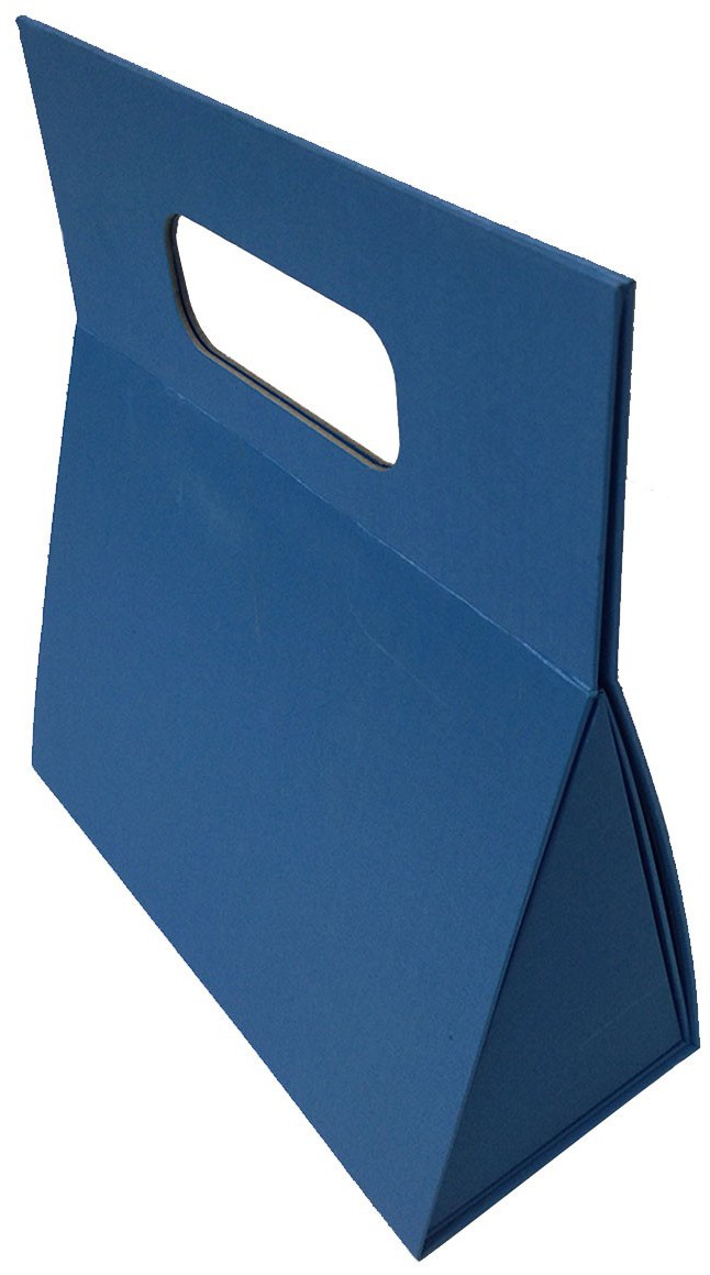 本外观设计产品的名称:包装盒(三角形带提手).2.