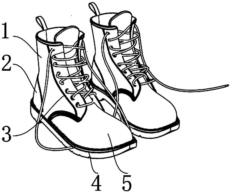 一种新型人体工学雪地靴