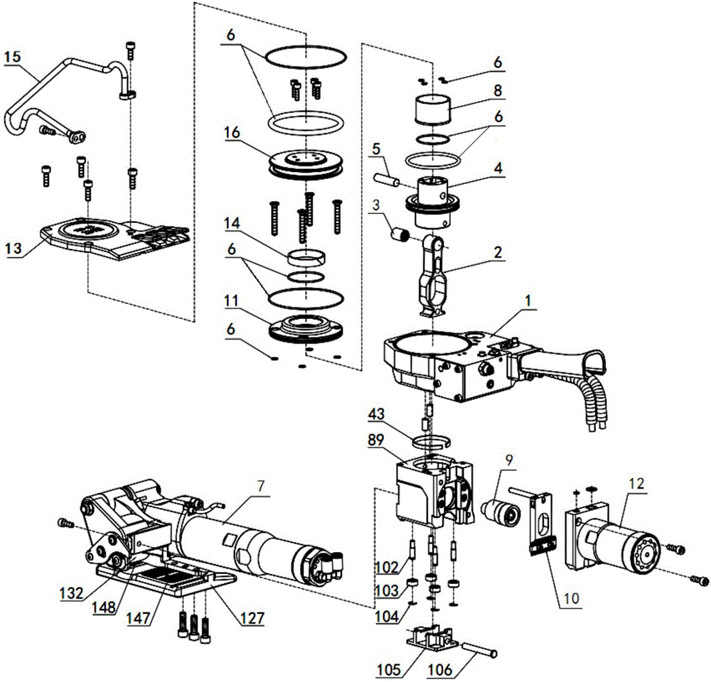 一种分体式双活塞摆动定位气动打包机-爱企查